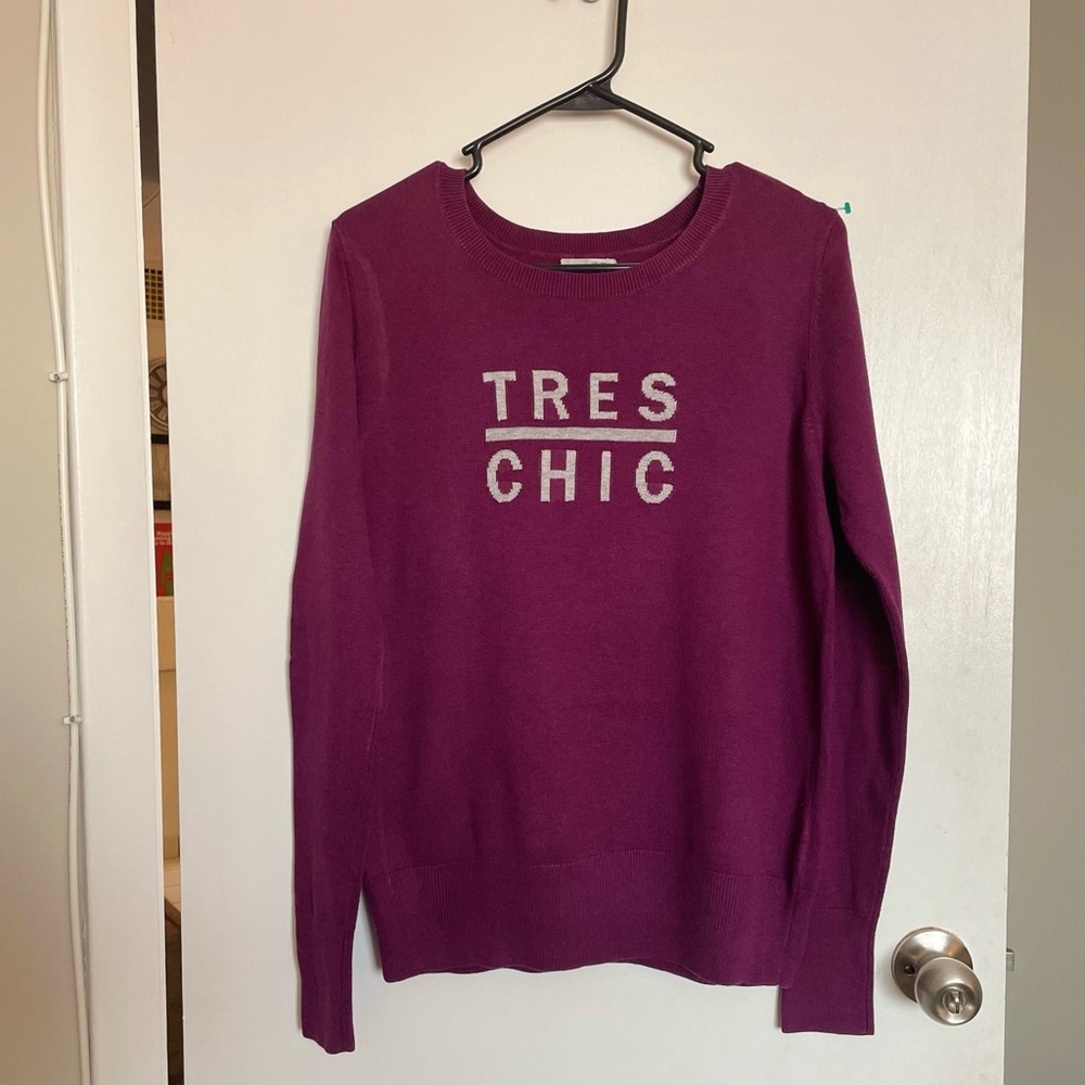 Halogen “Tres Chic” Crewneck Sweater - Size M